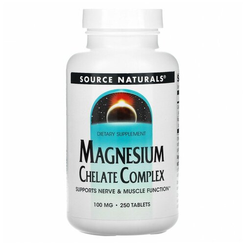 ���� Source Naturals Magnesium Chelate (������ �����) 100 �� 250 ��������, ������ �� 2829 ���