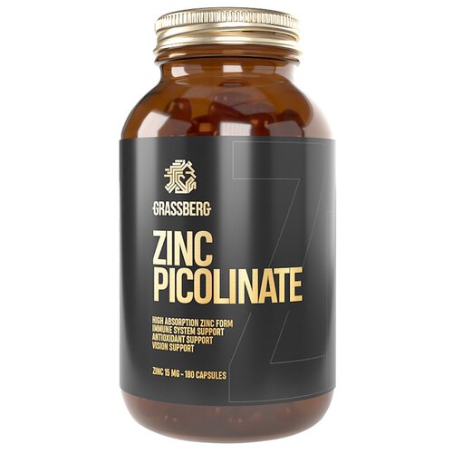 ���� Grassberg Zinc Picolinate ����., 15 ��, 498.4 �, 180 ��., ������ �� 3025 ���