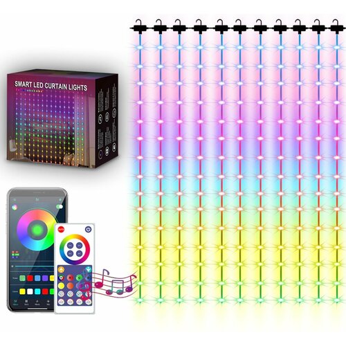  - Smart led curtain lights RGB 3  2     -     , -, 