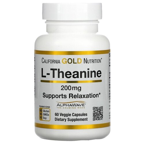 ���� California Gold Nutrition L-Theanine AlphaWave ���. ����., 200 ��, 50 �, 60 ��., ������ �� 3560 ���