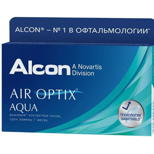 ���� ���������� ����� Alcon Air optix Aqua, 6 ��., R 8,6, D -5,25, 1 ��., ������ �� 2778 ���