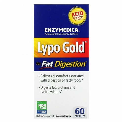 ���� Enzymedica, Lypo Gold, ��� �������� �����, 60 ������, ������ �� 3843 ���