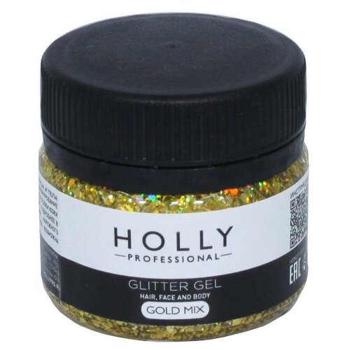  Holly Professional    ,    GLITTER GEL Holly Professional, Gold Mix, 20 ,   630 