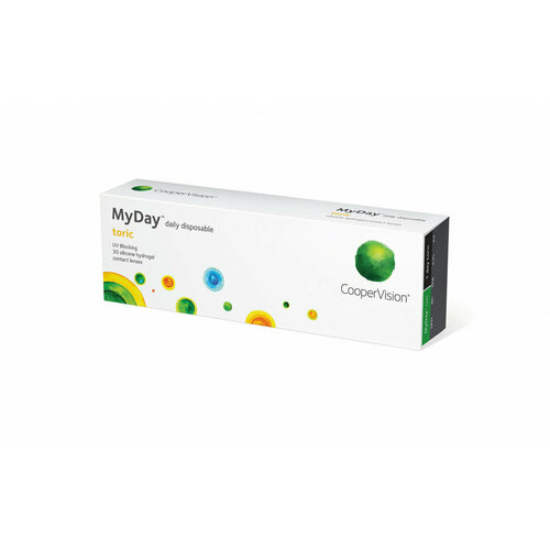 ���� ���������� ����� CooperVision MyDay daily disposable toric, 30 ��., R 8,6, D -0,25,�CYL:�-1,25,�A�:�20, ����������, 1 ��., ������ �� 3090 ���