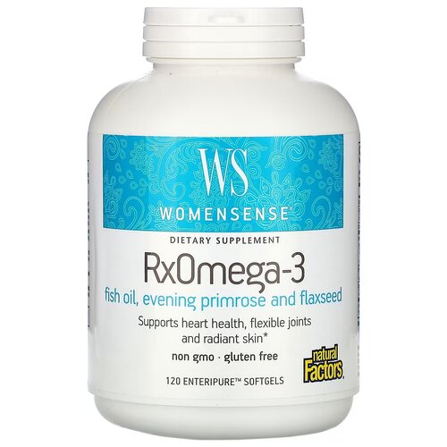  Natural Factors, WomenSense, RxOmega-3, 120   Enteripure   -     , -, 