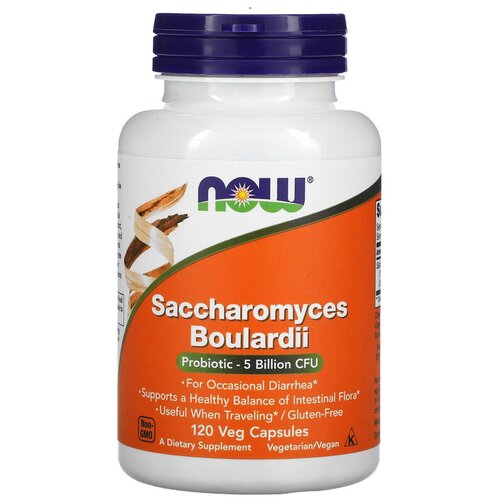 ���� ������� NOW Saccharomyces Boulardii, 140 �, 5 ���� ���, 120 ��., ������ �� 3723 ���