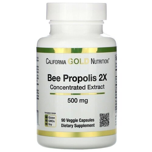  California Gold Nutrition Bee Propolis 2X Concentrated Extract .., 500 , 90 , 90 .   -     , -, 