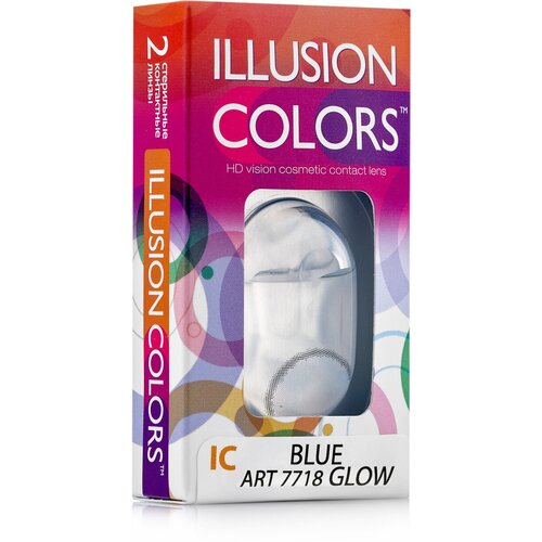 ���� ���������� ����� ILLUSION �olors Glow, 2 ��., R 8,6, D -2,5, blue, ������ �� 1041 ���