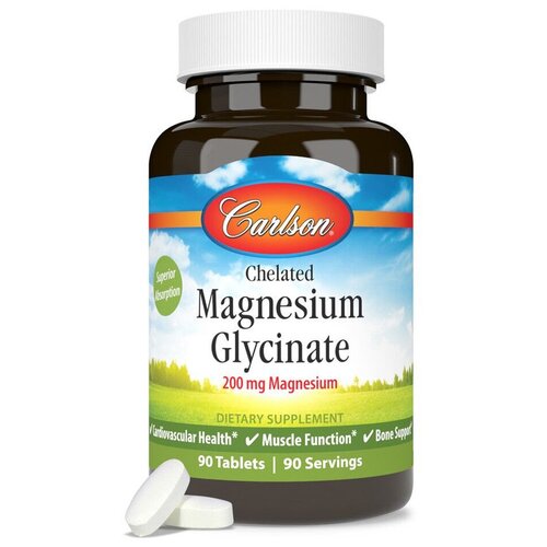  Carlson Chelated Magnesium Glycinate 200  90 ,   3499 