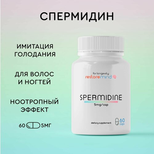 ���� ��������� (Spermidine) �� RestoreMind 60 ������ �� 5�� �������� ��� ����� � ������, ������ �� 3990 ���