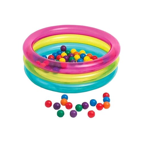���� ������� ����� ������� Intex Classic Three Ring Baby Ball Pit 48674, 86�25 ��, 86�25 ��, ������ �� 1199 ���